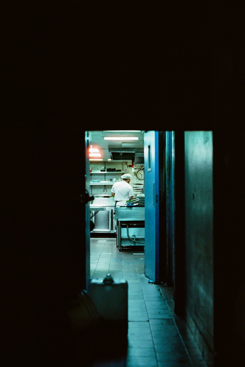 a person sitting at a desk