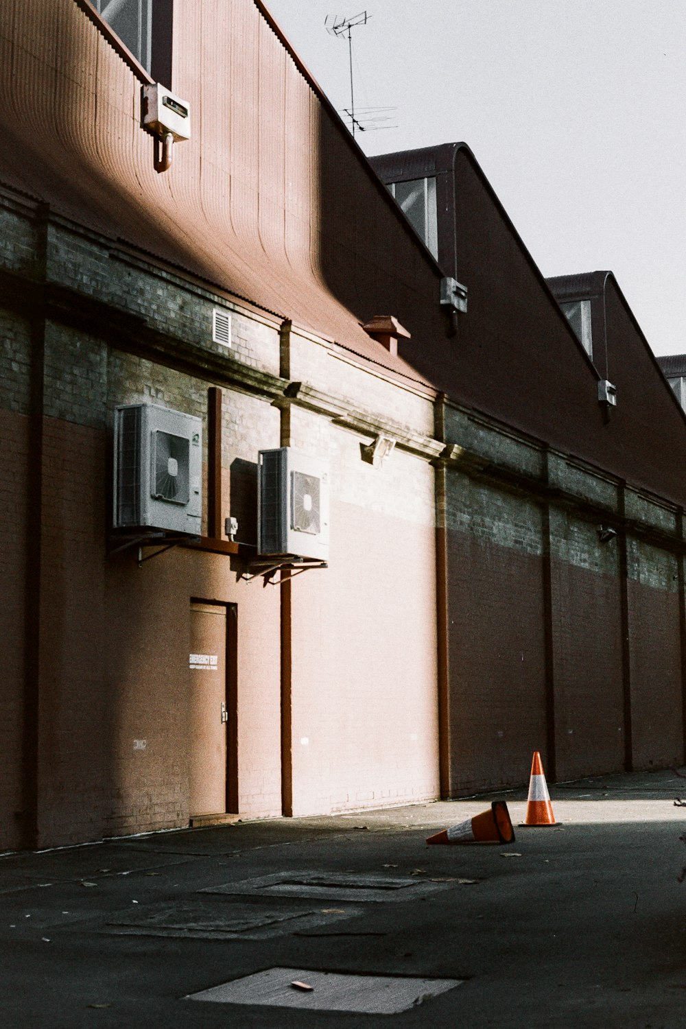 a building with a broken window