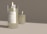 A close-up of a humorous candle with a quirky label on a wooden table.