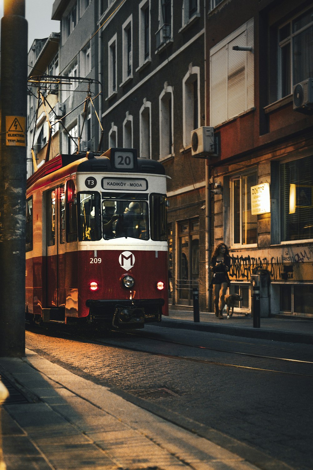 a trolley on the street