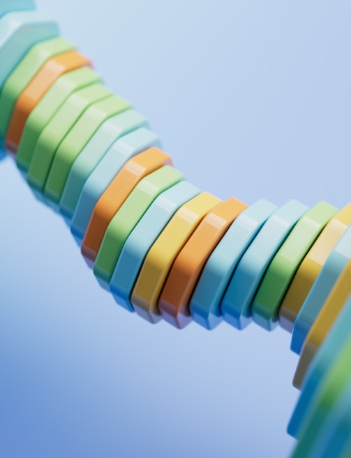 a close-up of some tooth brushes