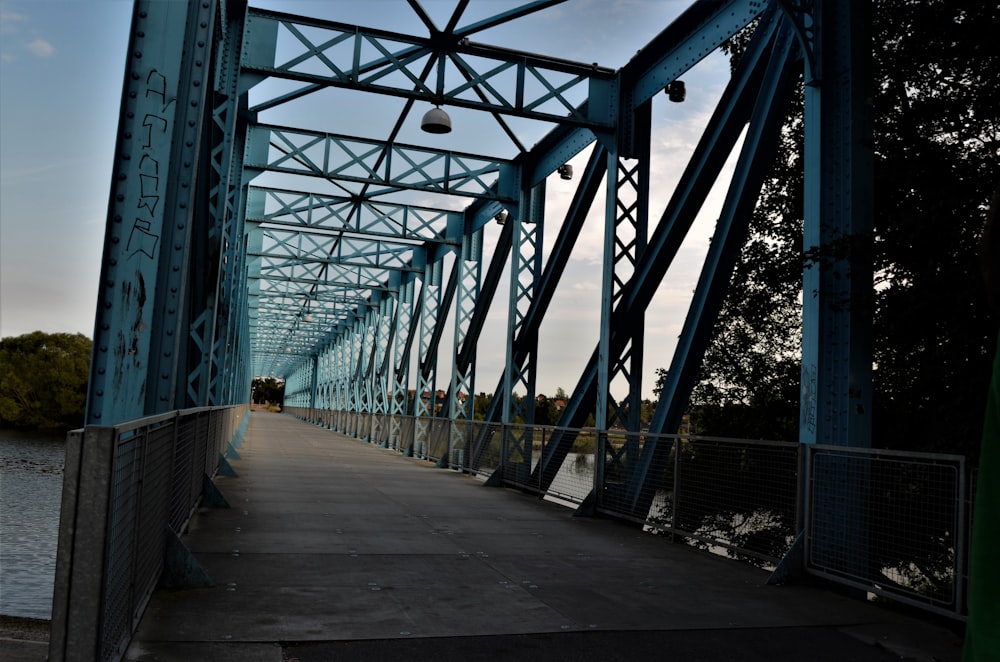 a bridge over water