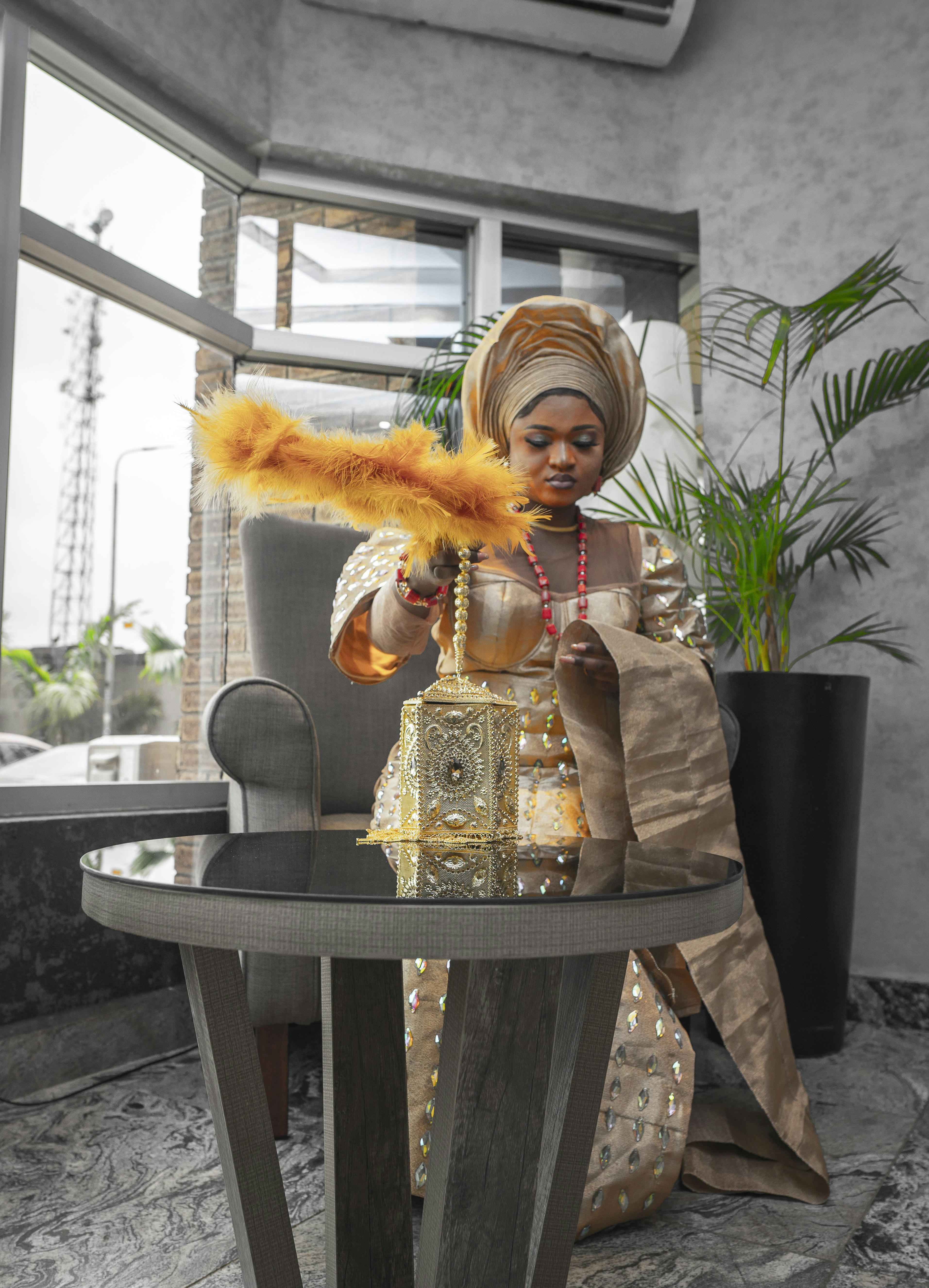 a person wearing a garment