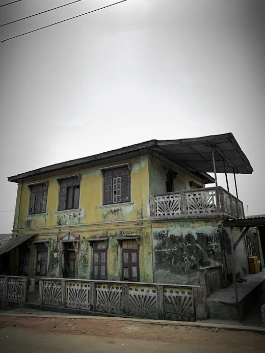 A balconied residence in Abeokuta, Nigeria