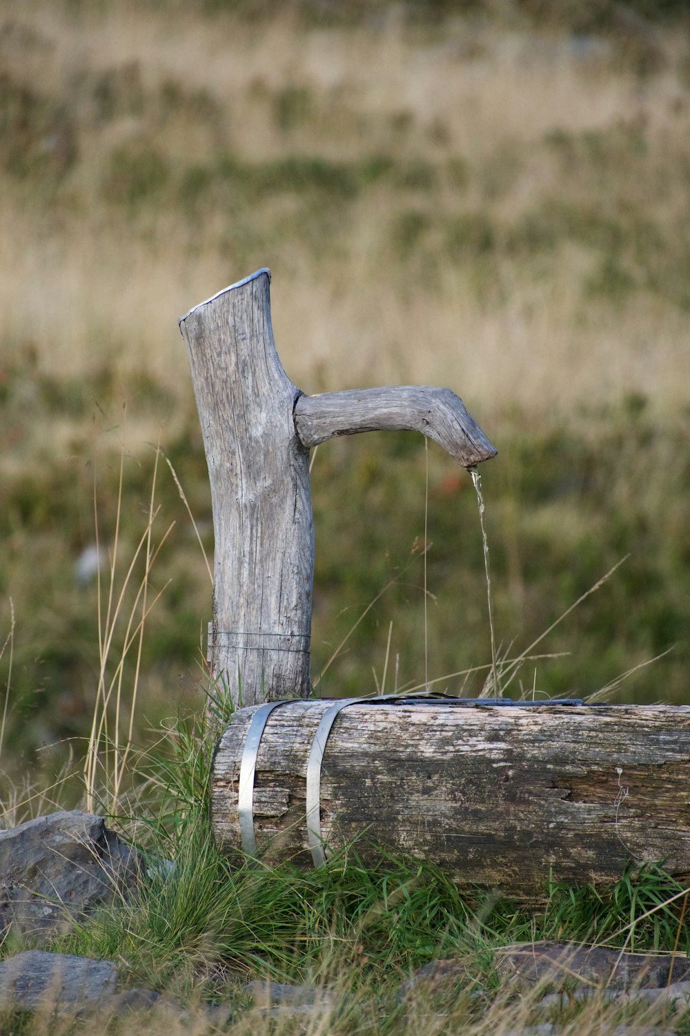 a wooden fence with a rope attached