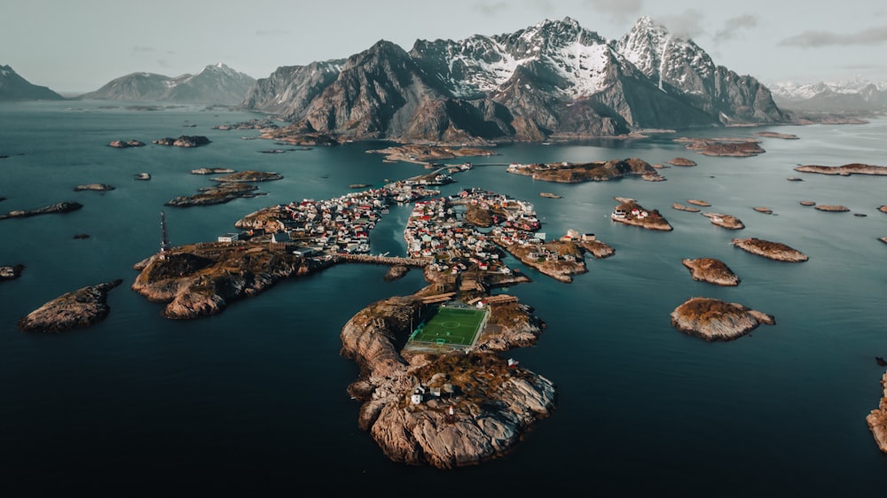 a group of islands in the ocean