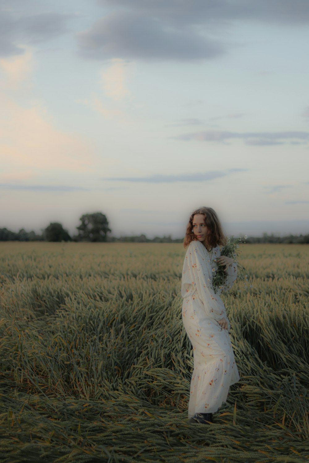 a person standing in a field