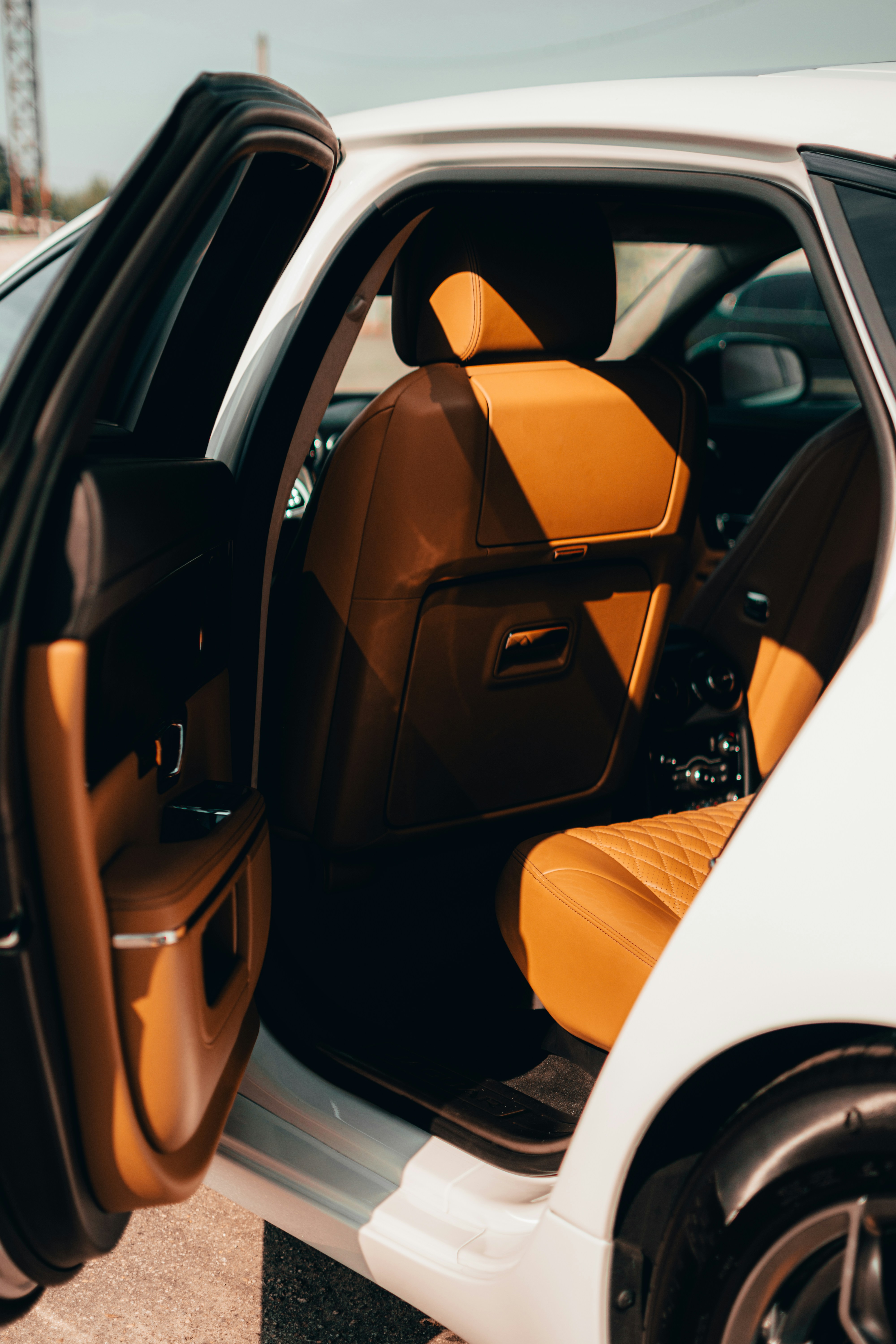 a car with the door open