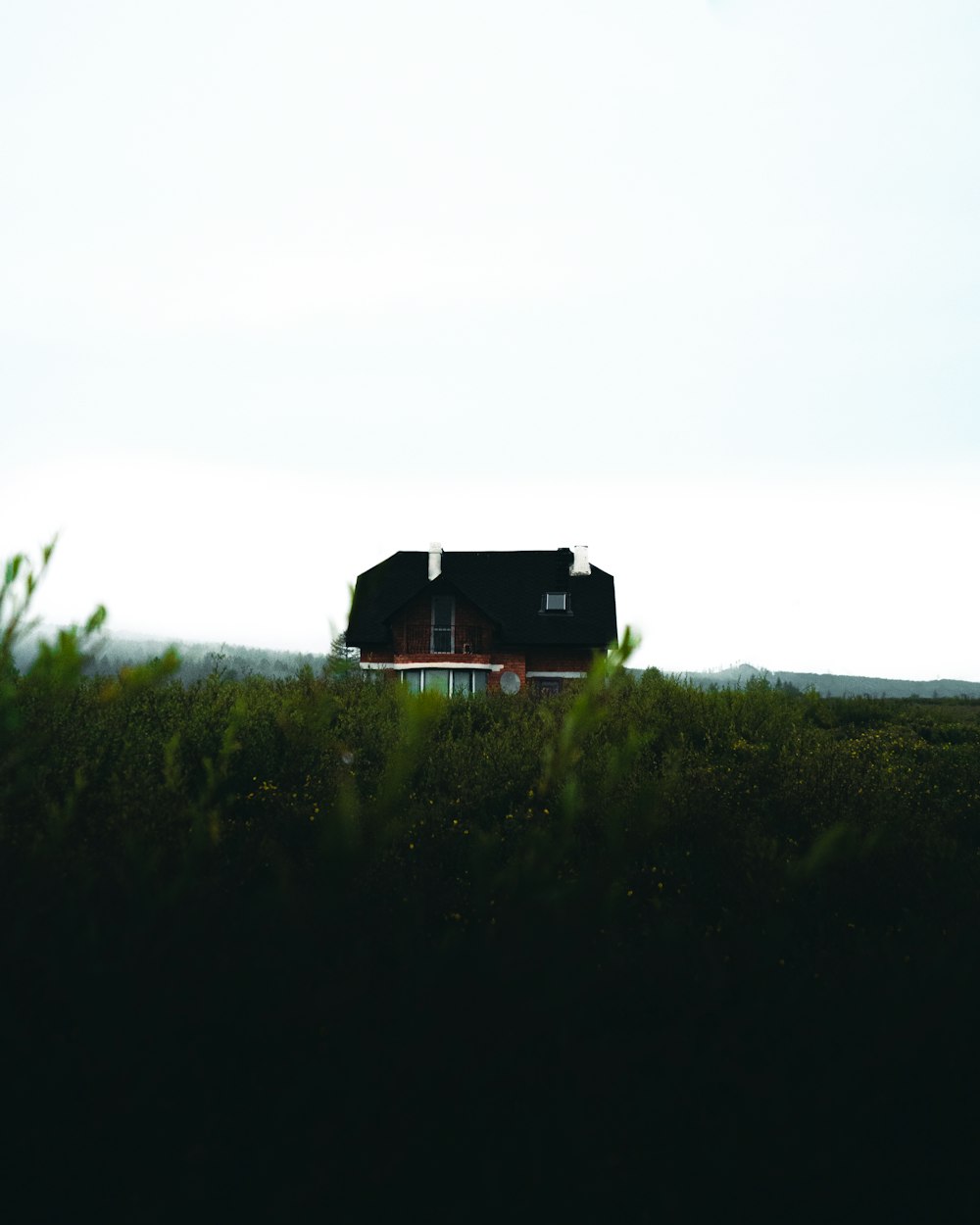 a house in a field