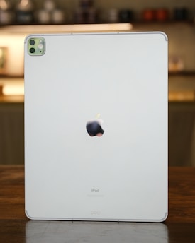 a white rectangular device with a screen