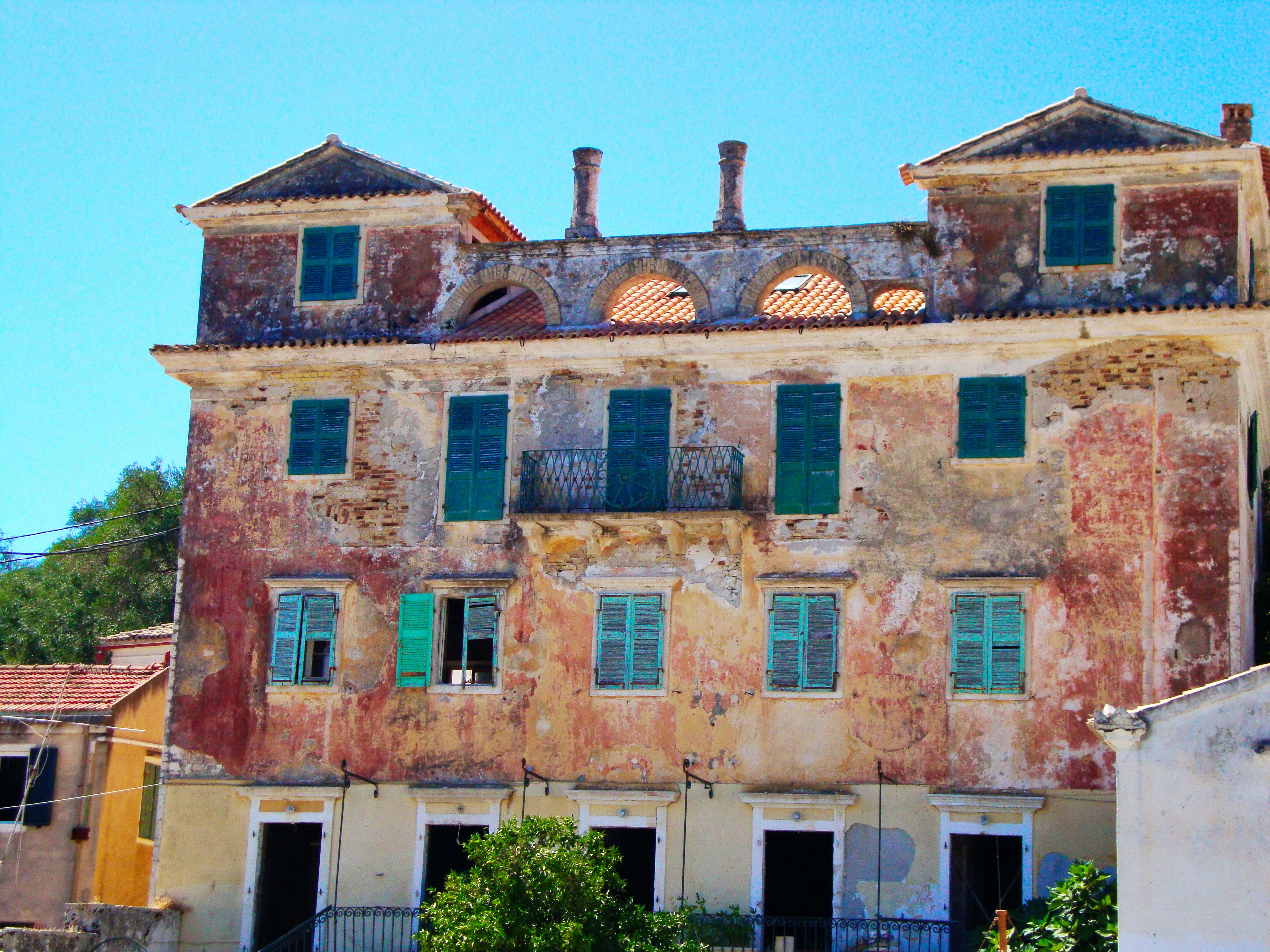 a building with a large window