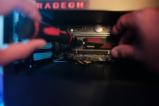 a person holding a guitar