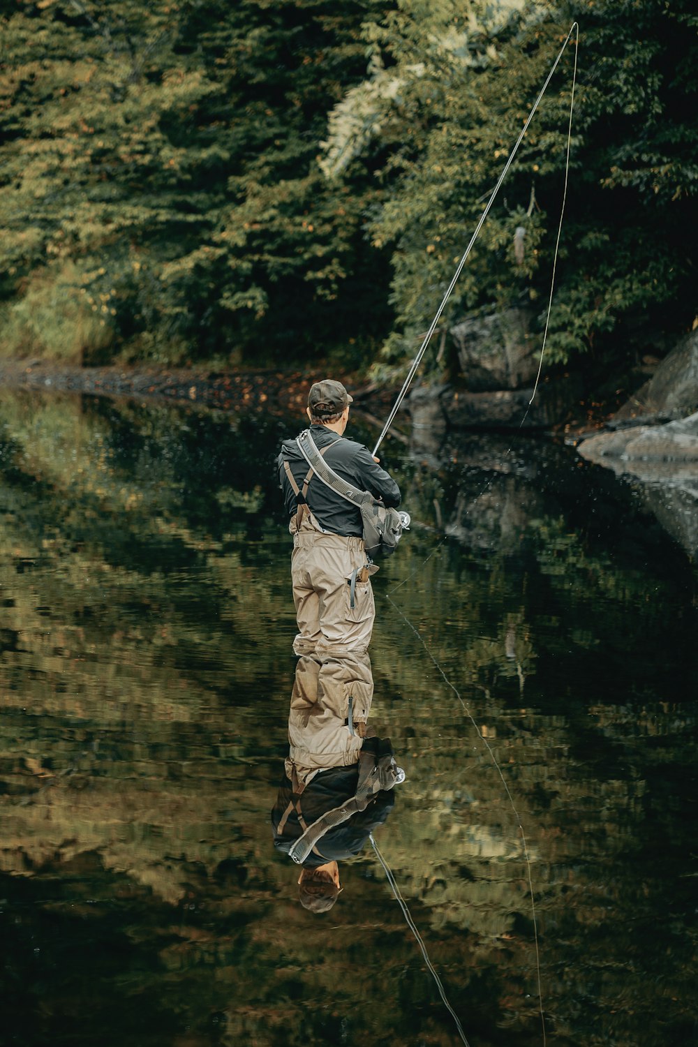 a man on a rope swing