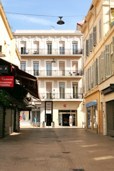 a street with buildings on both sides