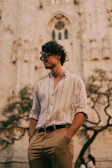 a man wearing sunglasses
