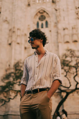 a man wearing sunglasses