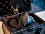 a pair of headphones on a desk