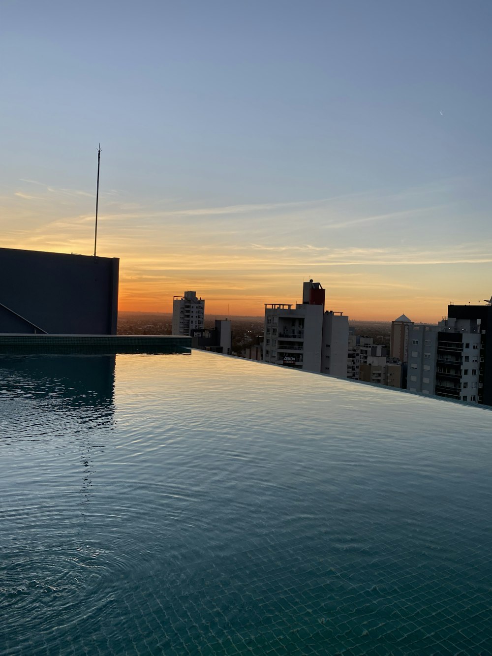 a body of water with buildings along it