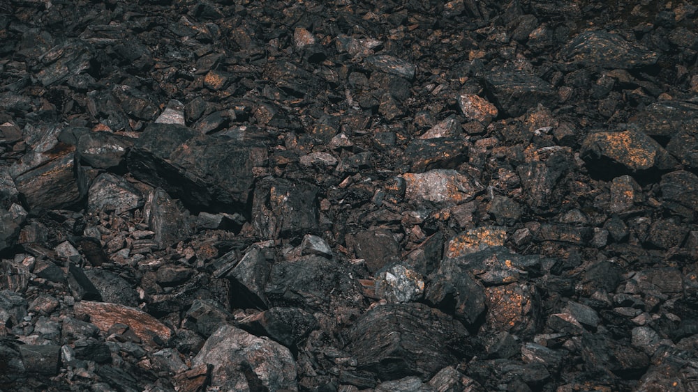 a pile of rocks