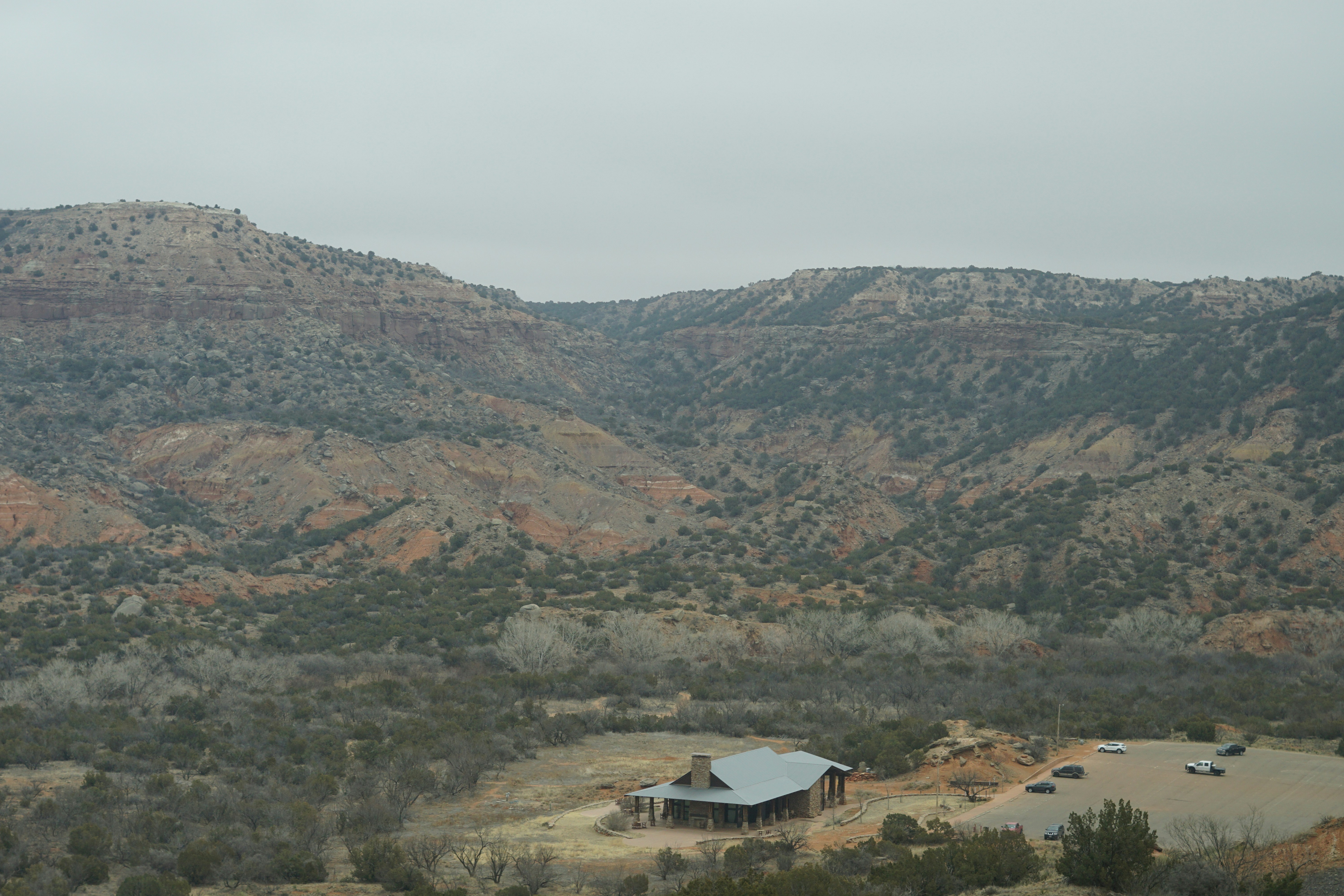 a house in a valley