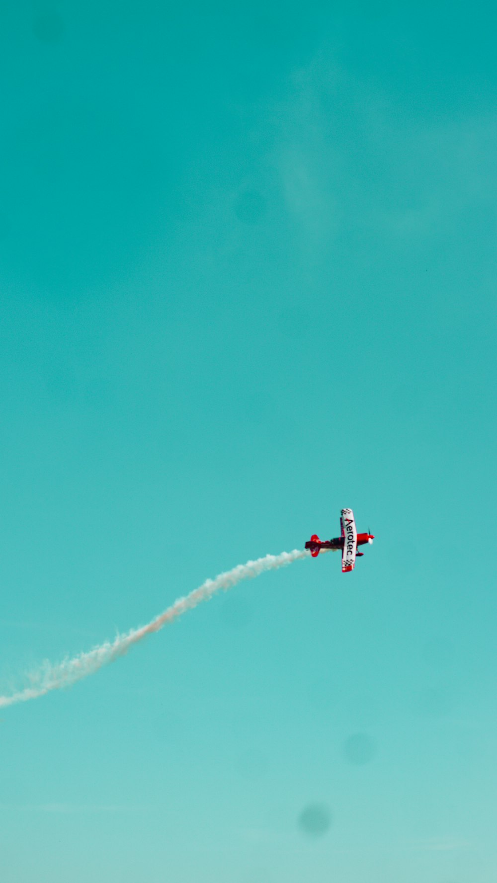 a plane flying through the air