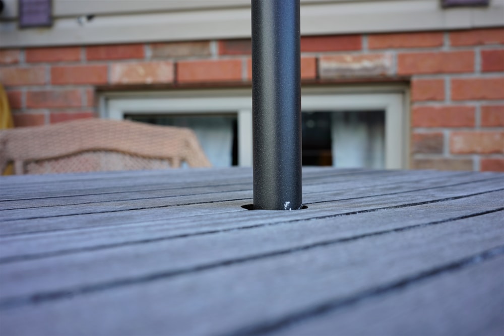 a pipe on a roof