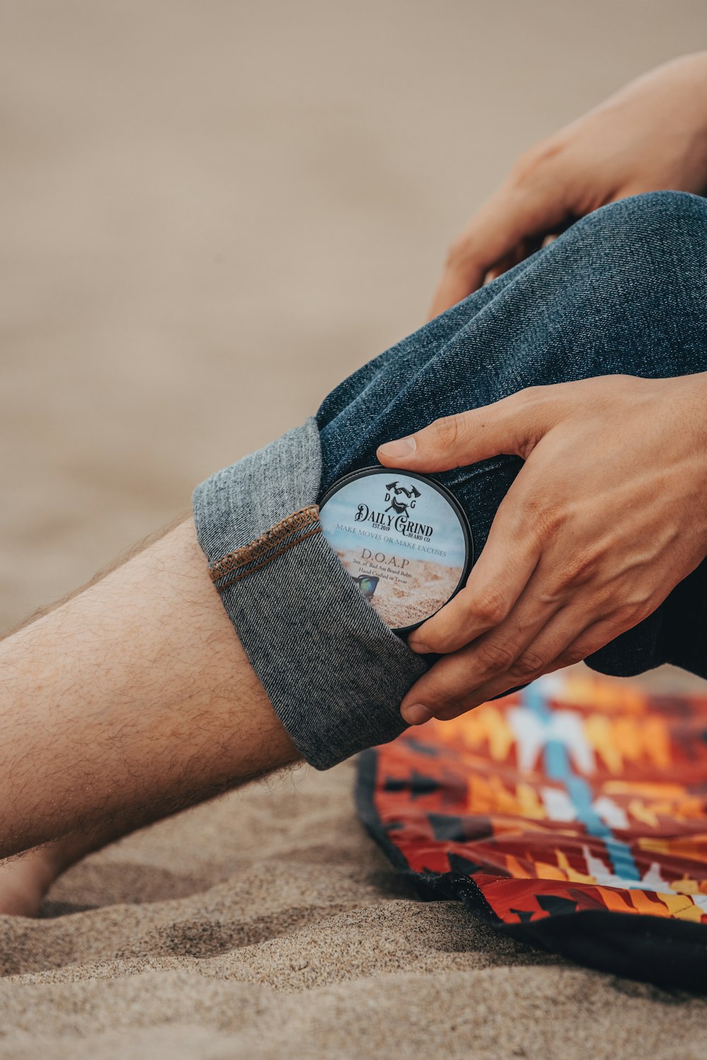 a person holding a watch