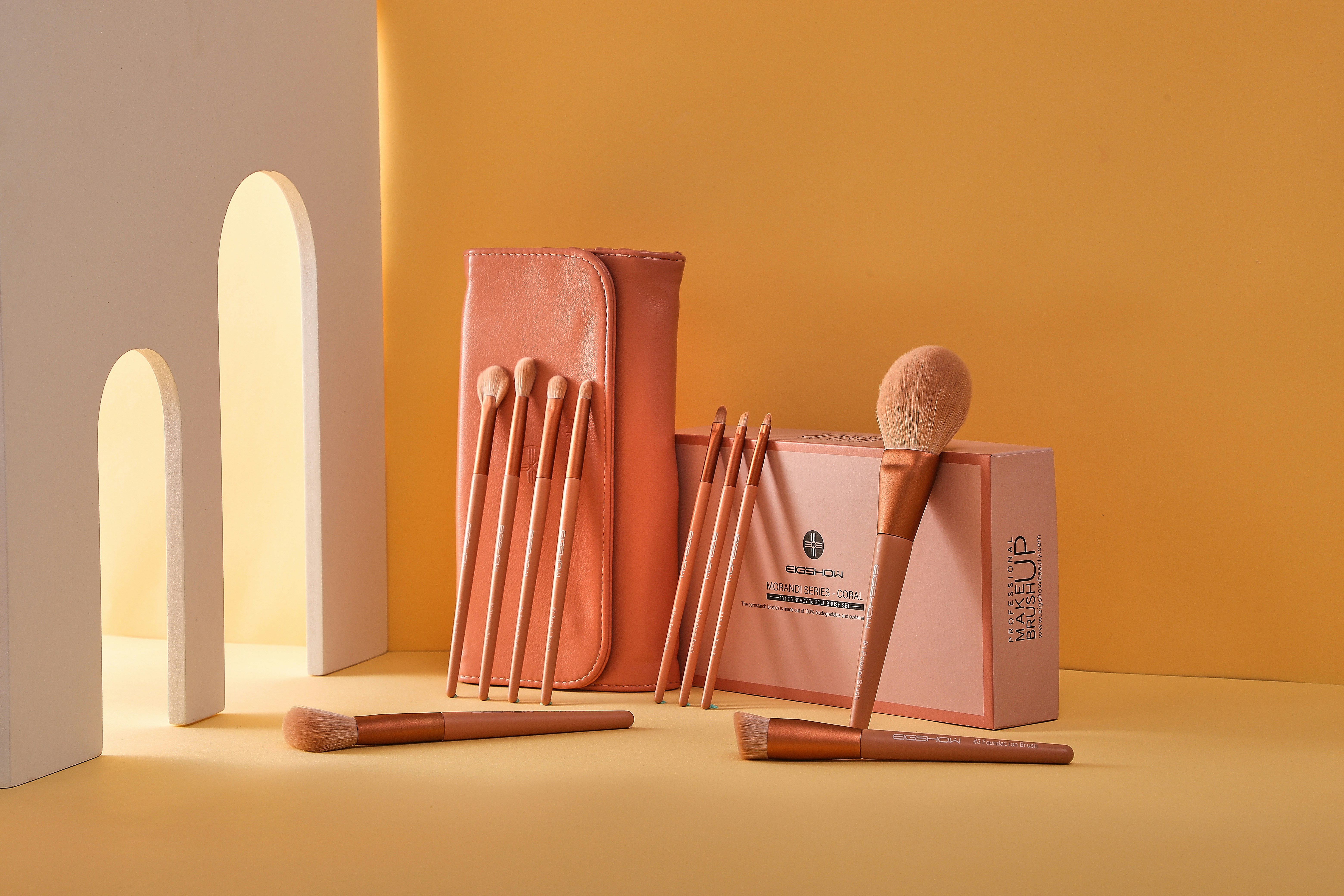 a pink and white box with a box and a box with a box