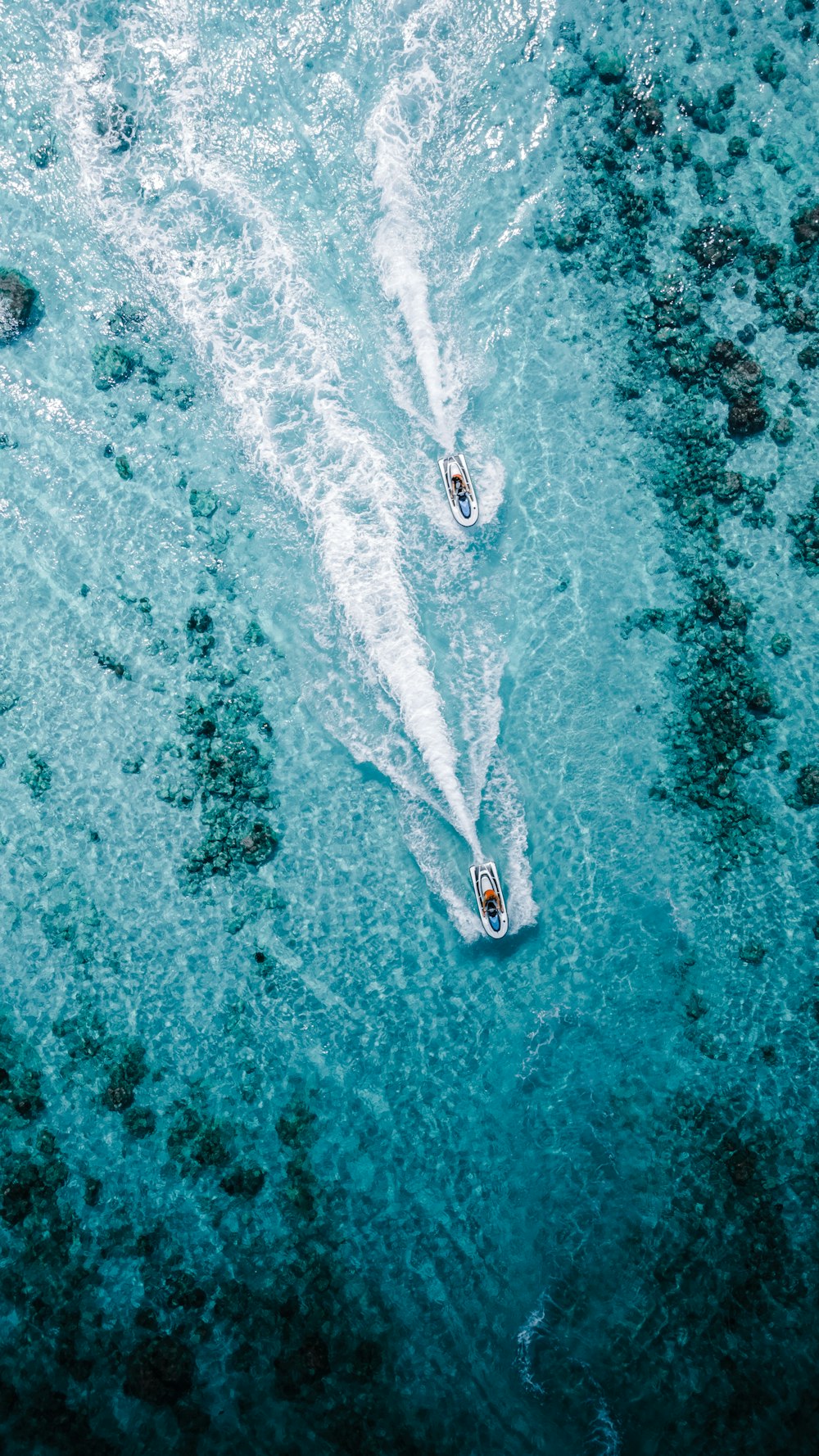 a group of boats on a body of water