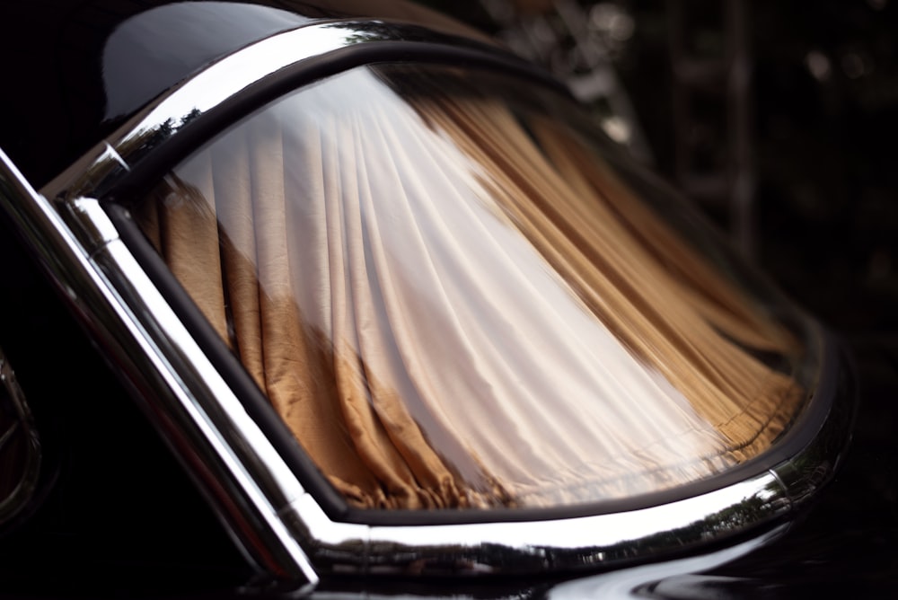 a close up of a car's windshield