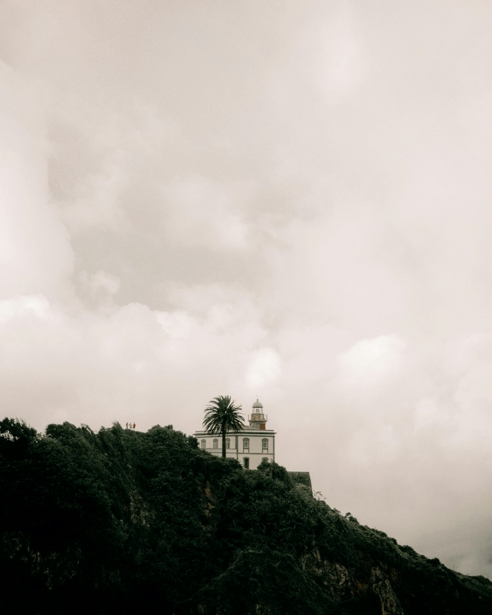 a building on a hill