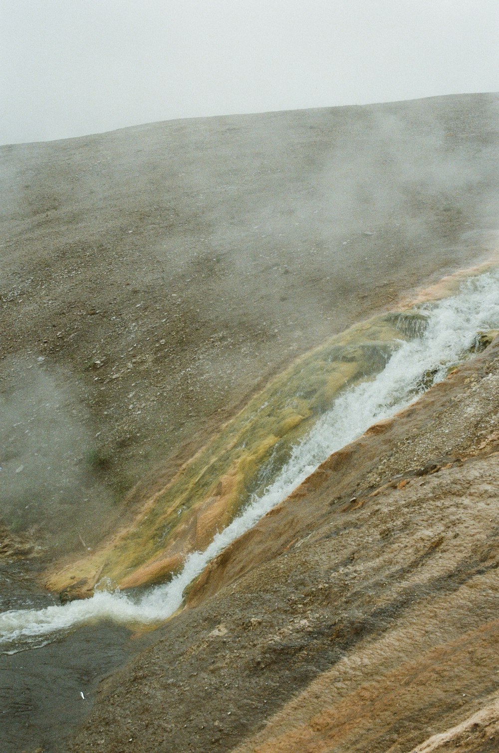 a large rocky area