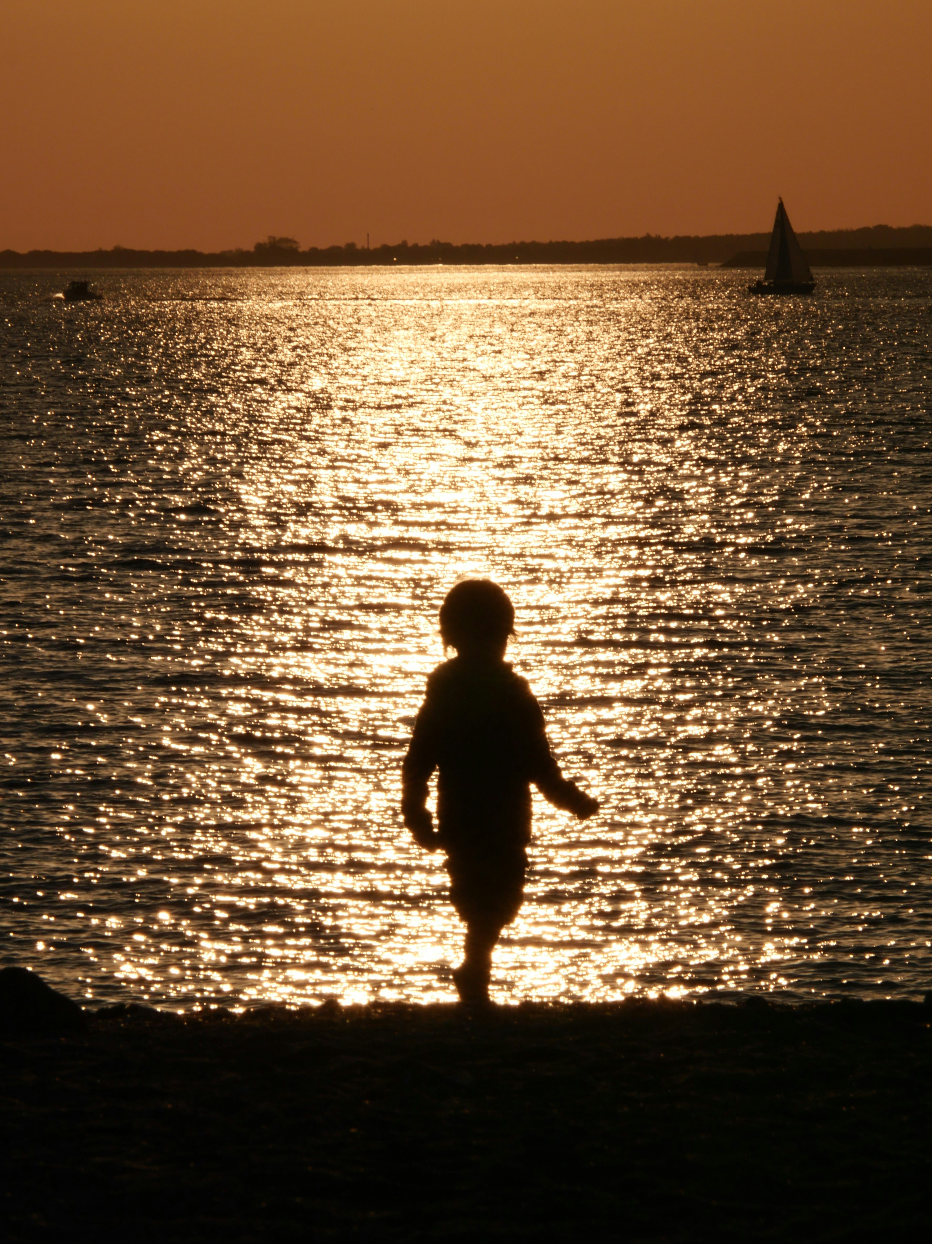 a person standing in water