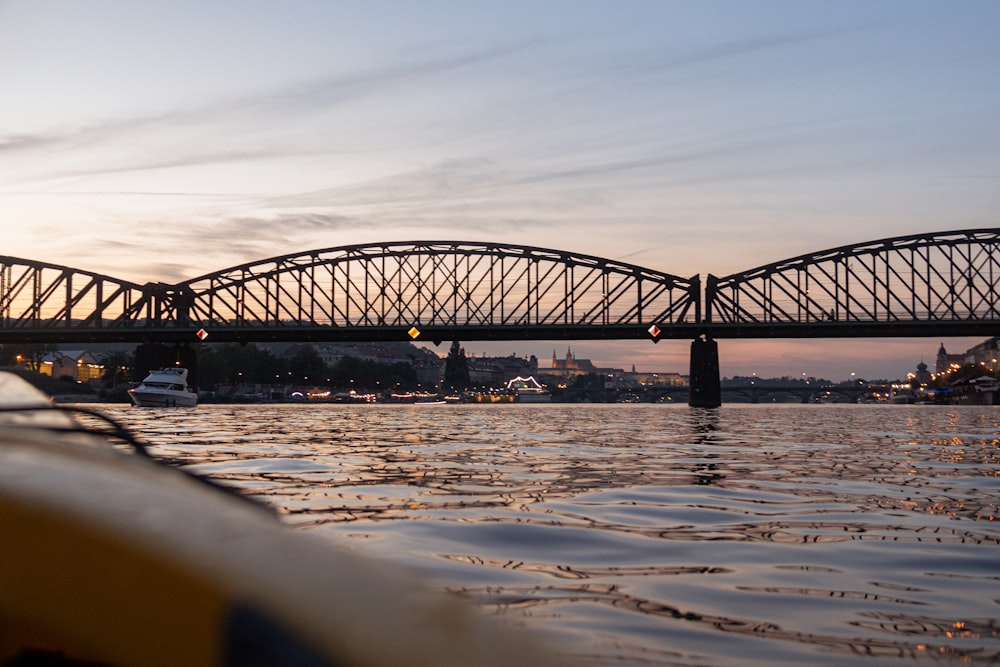 a bridge over a river