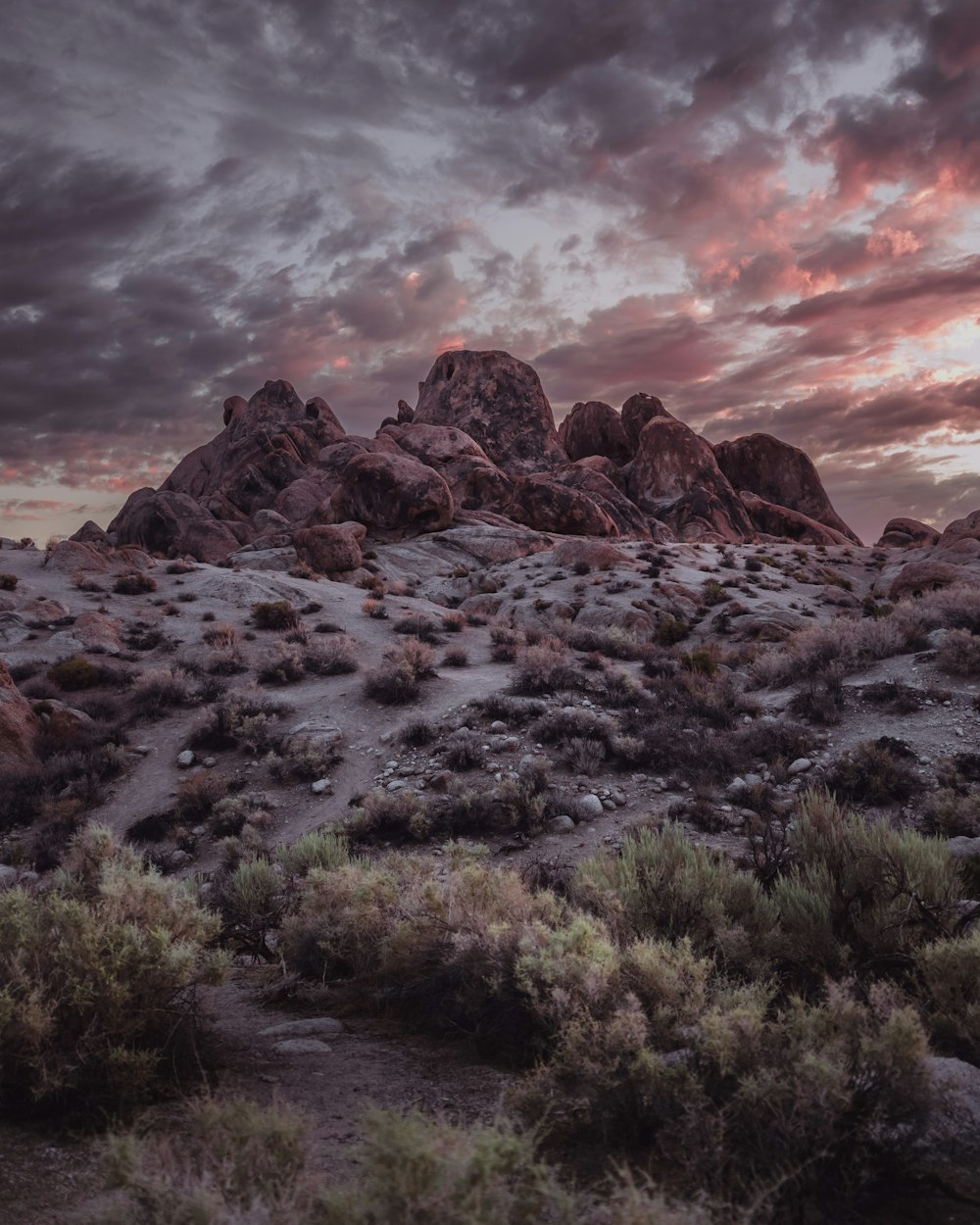 a rocky desert landscape