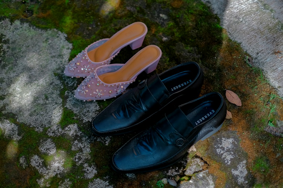 leather loafers closeup