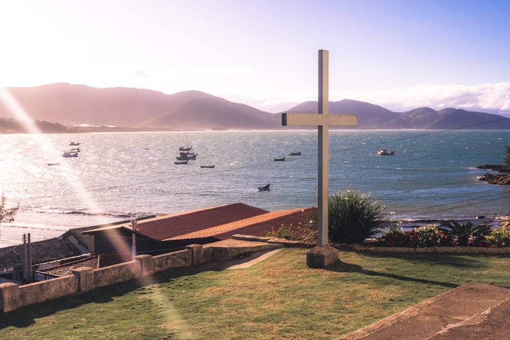 a wooden boat in a body of water