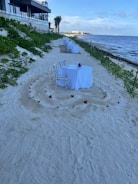A stunning destination celebration on a picturesque beach.