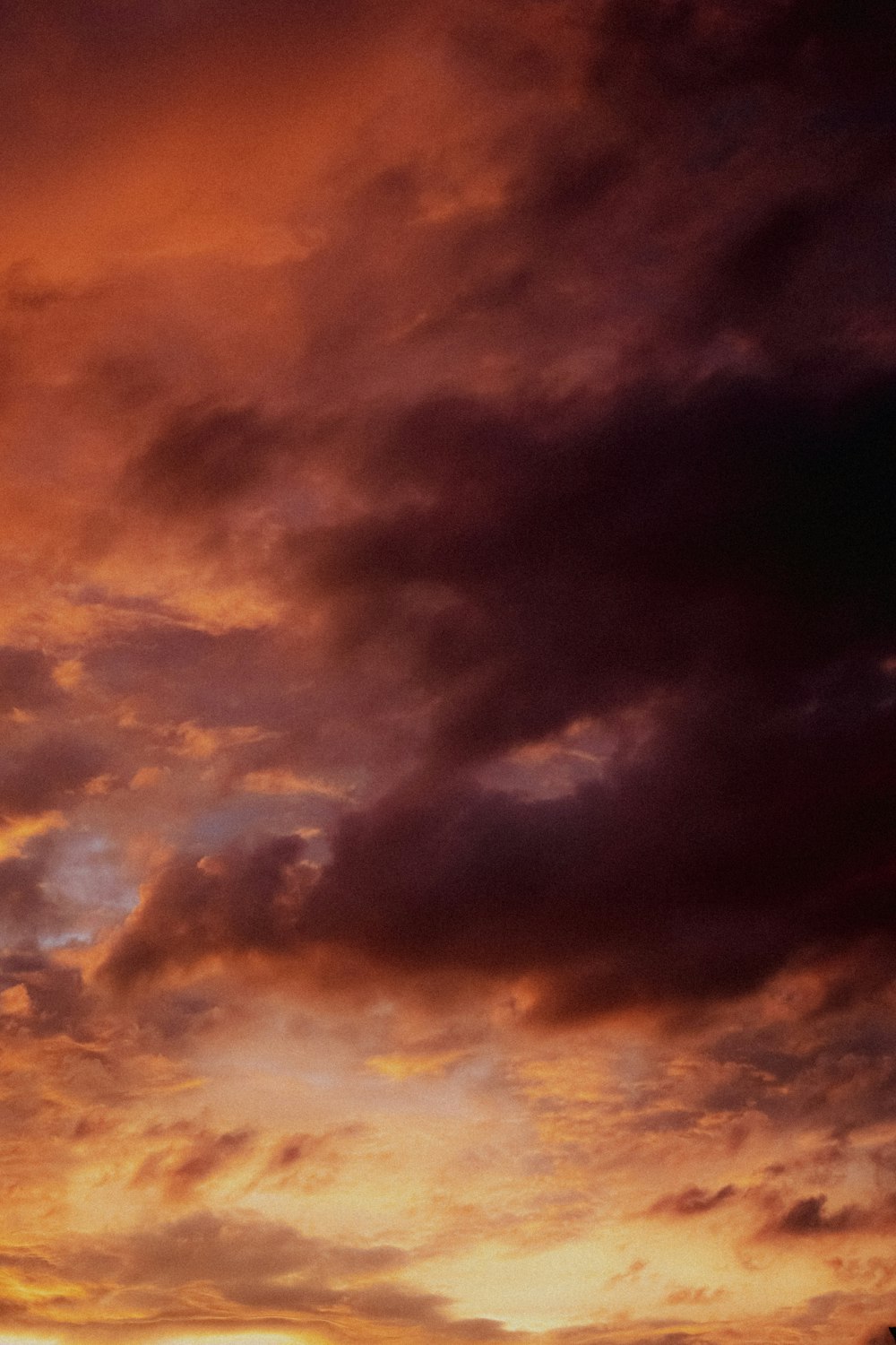 a cloudy sky with light