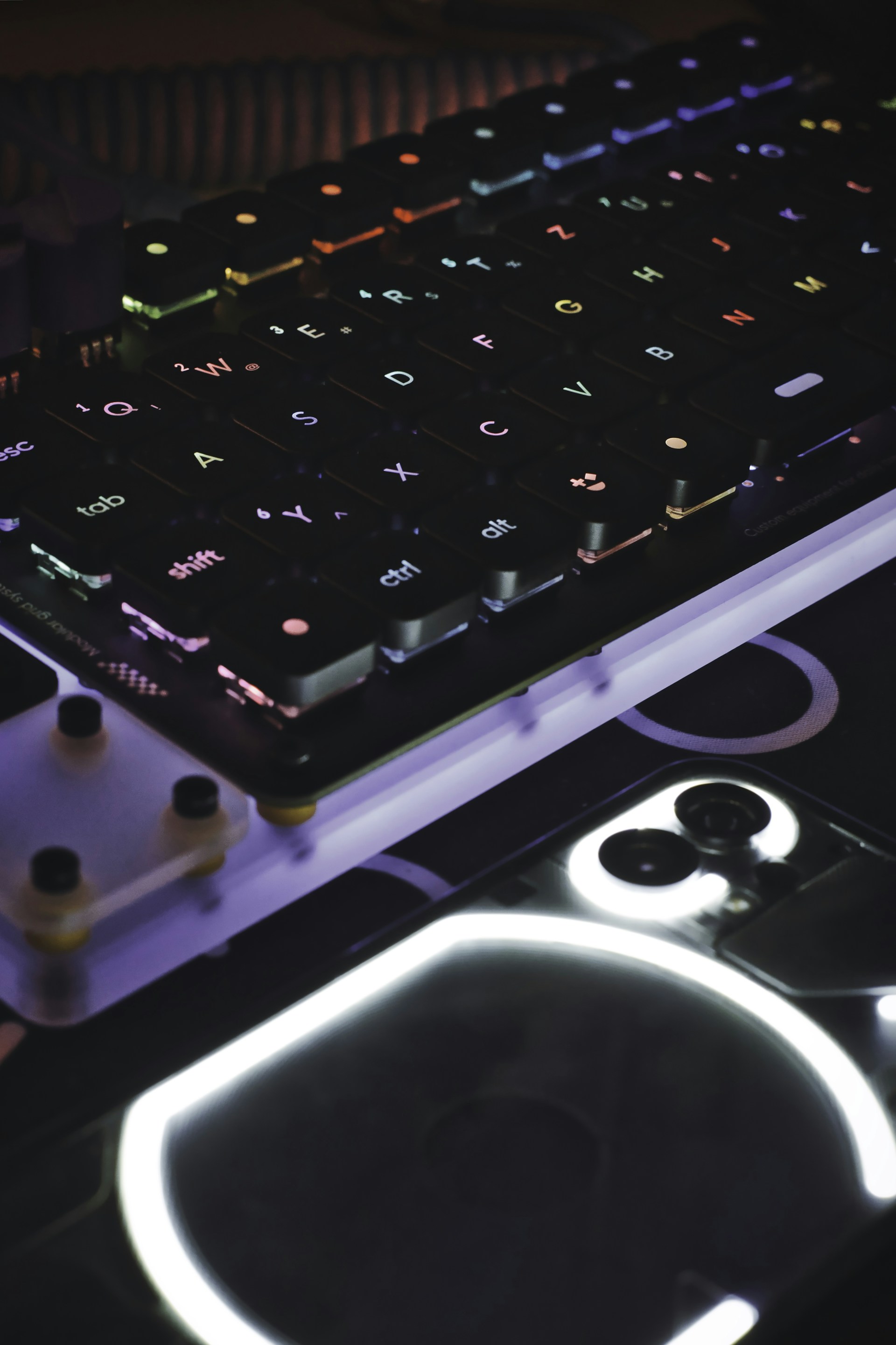 a close up of a keyboard