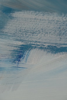 Close-up of textured paint layers on an original Gabriel Alba artwork highlighting fine details.