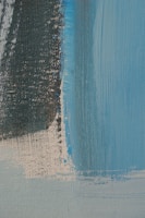 Close-up of a textured abstract painting featuring subtle shades of white and grey.