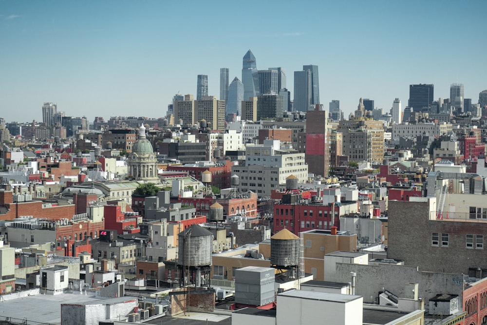 a city with many buildings