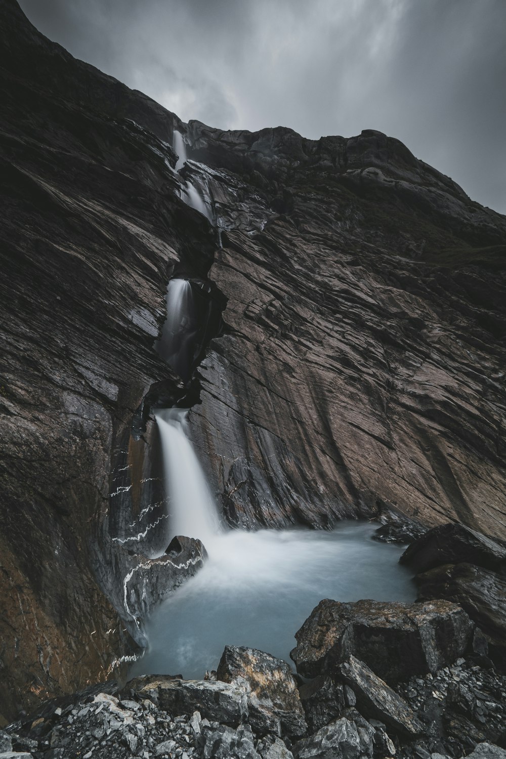 a person climbing a mountain