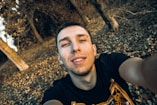 a man taking a selfie