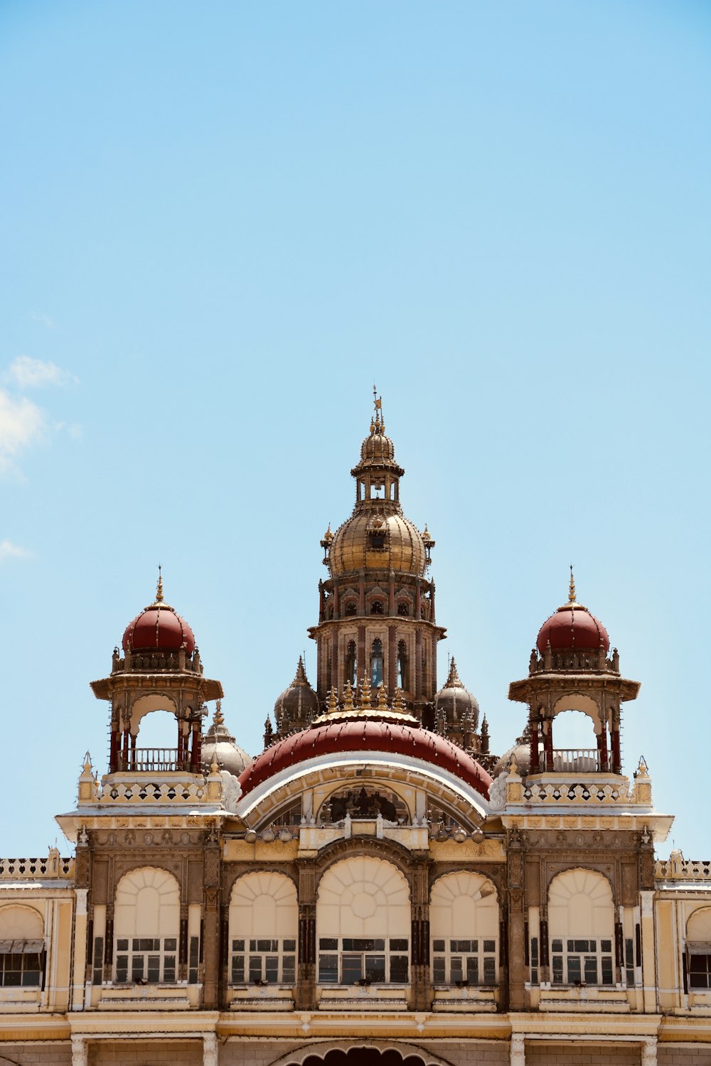 a large building with domed roofs