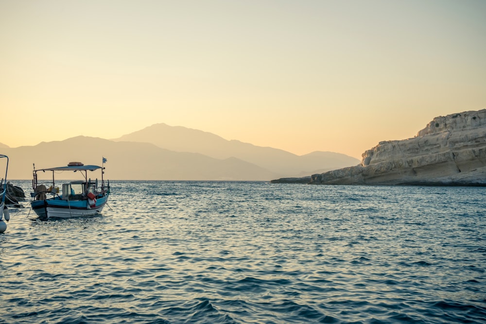 a boat in the water