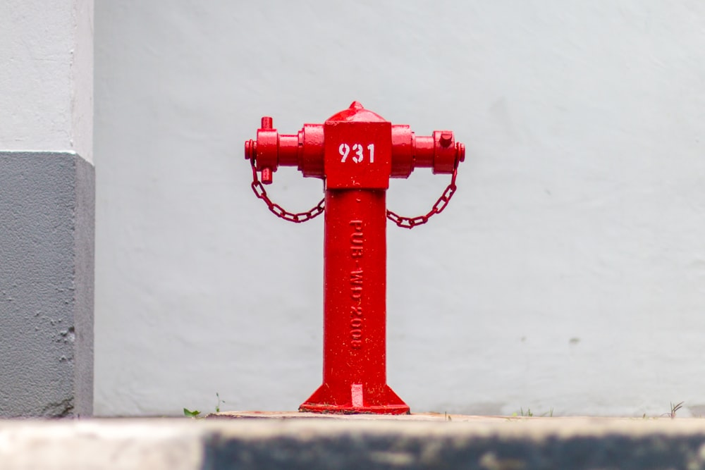 Ein roter Hydrant