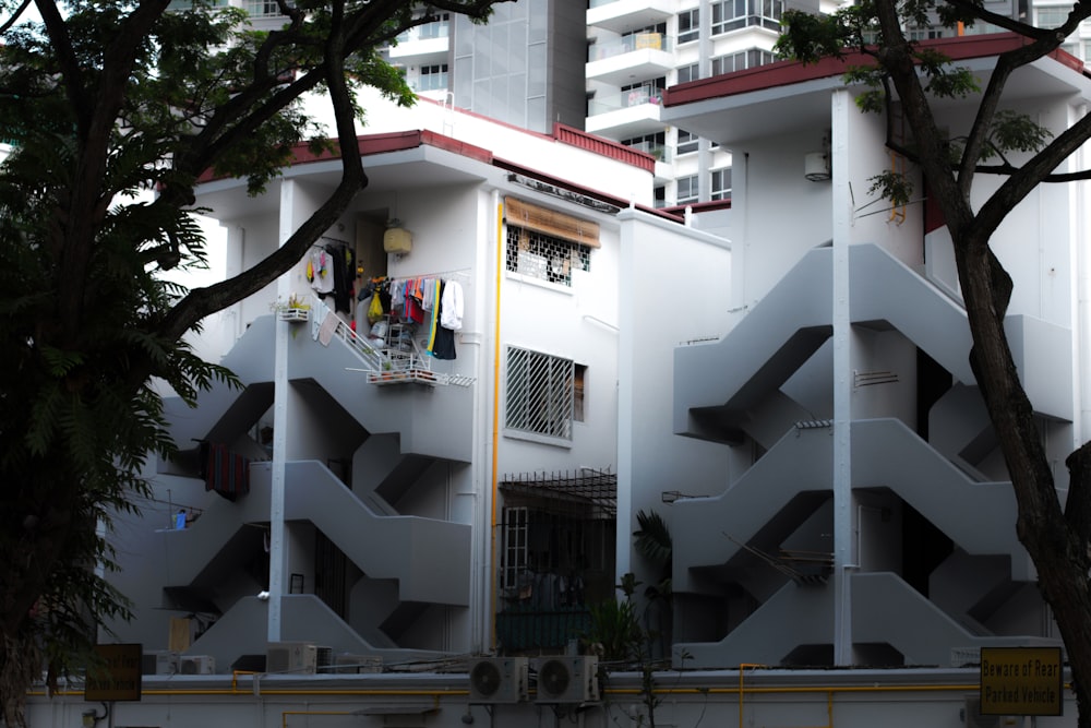 a building with a staircase