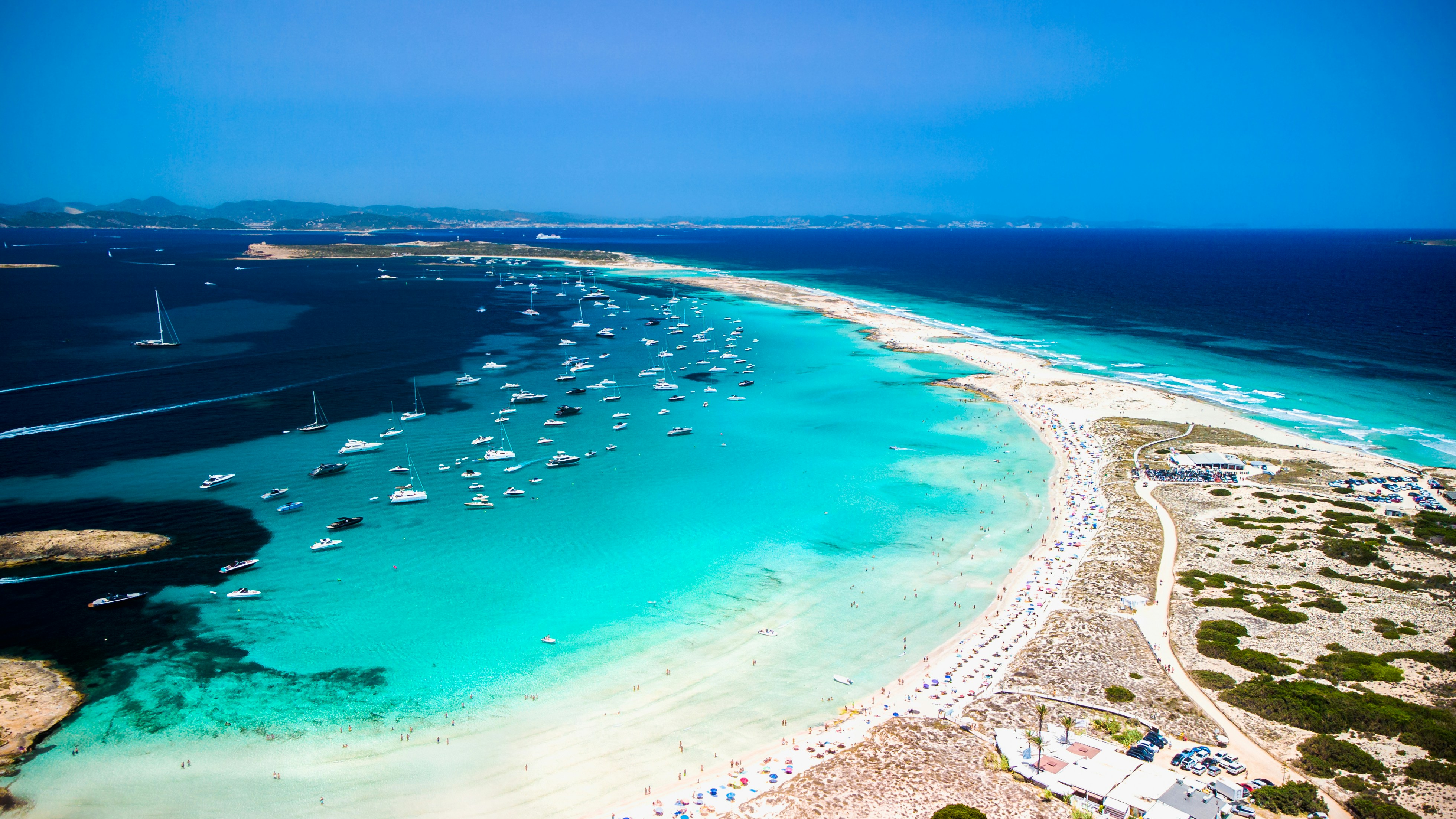 Scenic view of Formentera, Spain